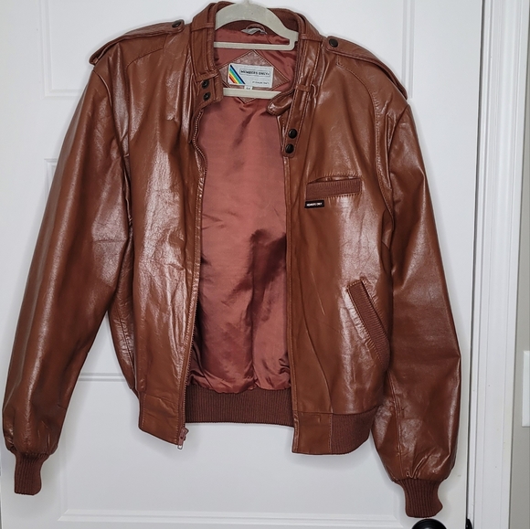 Vintage Members Only Genuine Leather Jacket Size 44